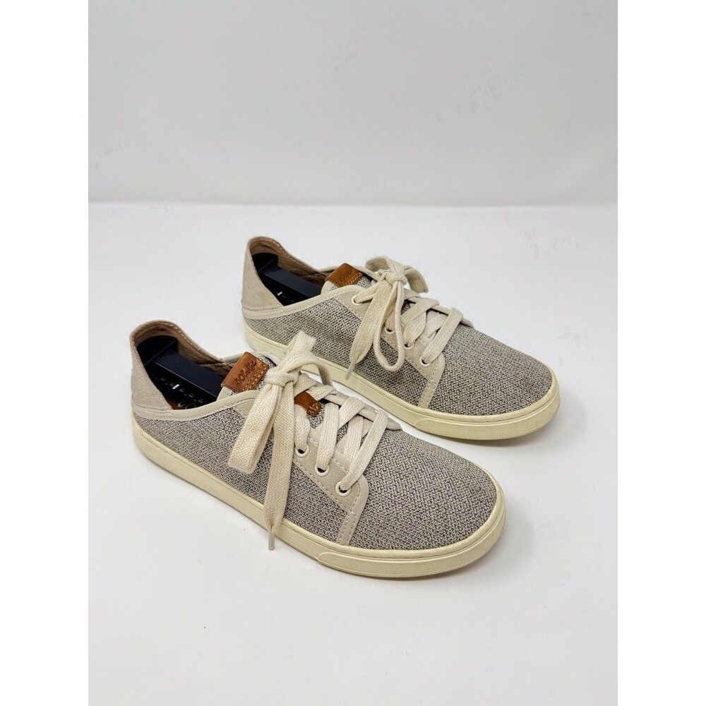 Olukai Pehuea Li Womens Shoes Gray Mesh Low Top Sneakers Lightweight US 8
